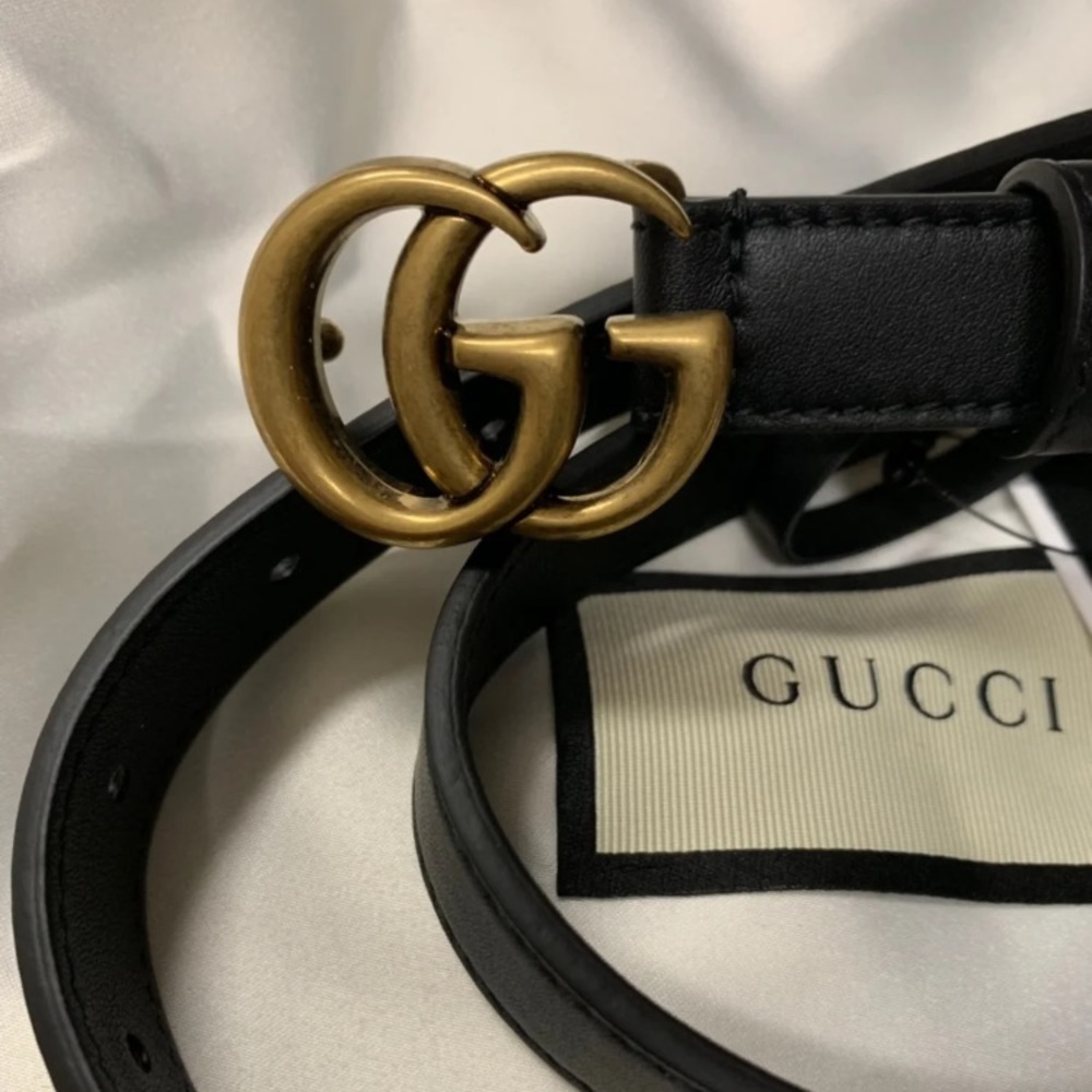 Gucci GG Marmont 85/34 Skinny Belt